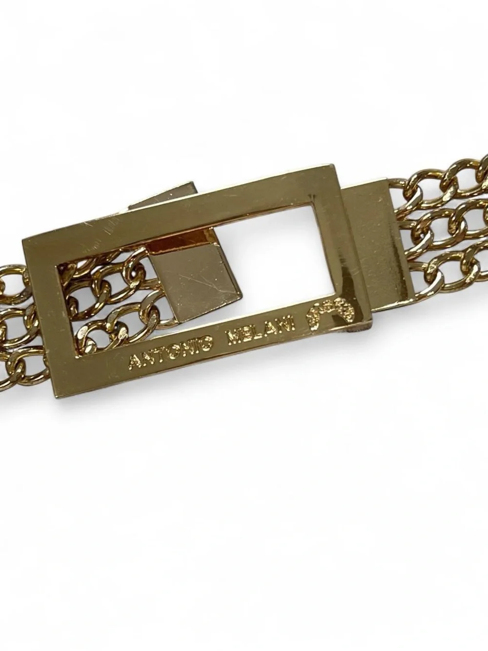 ANTONIO MELANI Gold Chain-Link Waist Belt